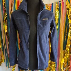 Columbia Kids Navy Fleece Jacket. Size Medium